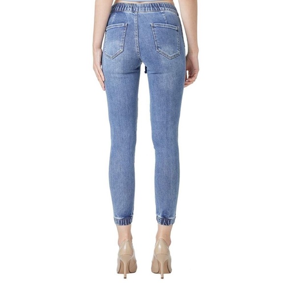 Risen Mid-Rise Jogger Style Skinny Jeans Size 31 - Picture 2 of 11